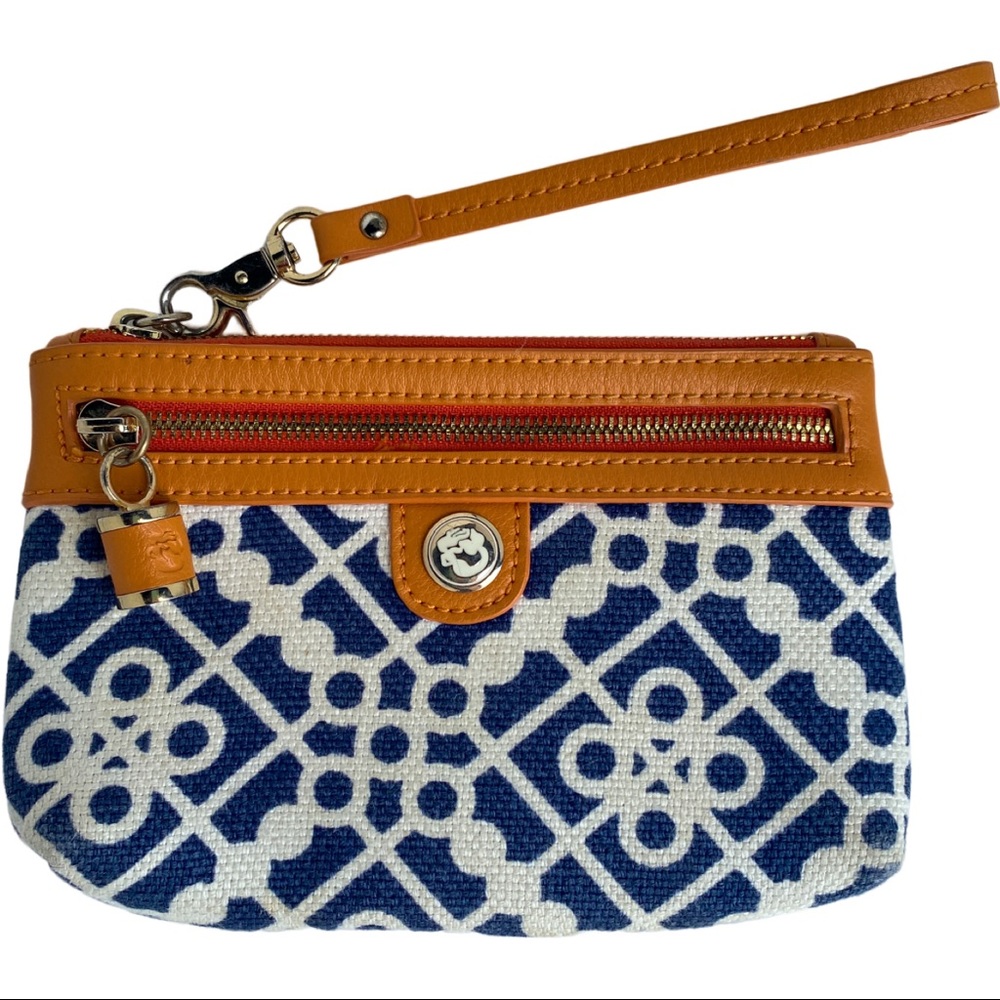 Spartina 449 wristlet cotton and leather